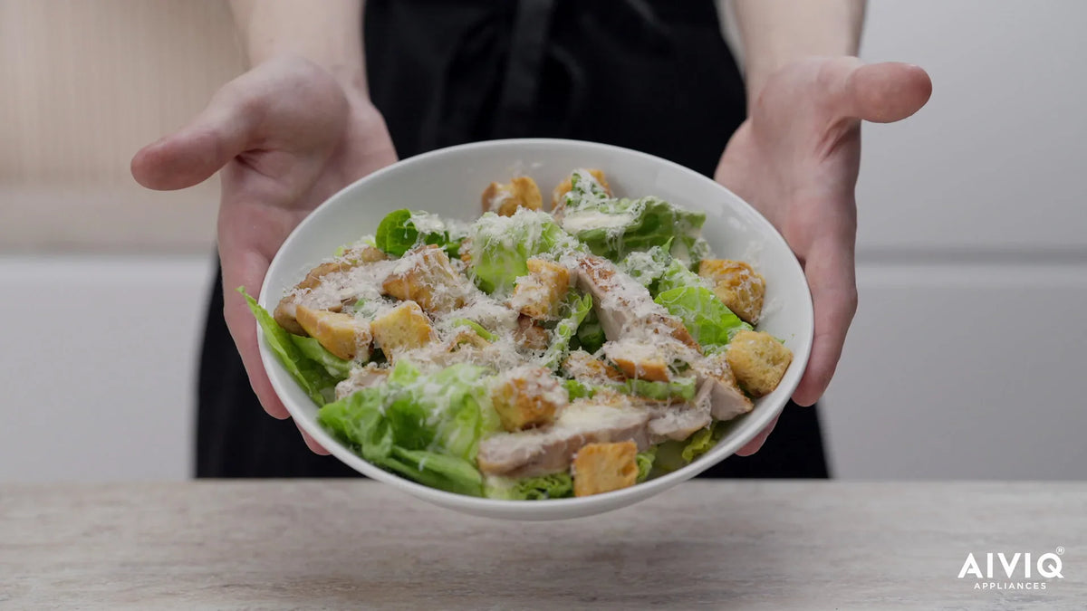 Klassischer Caesar Salad: (Premio dual Airfryer)