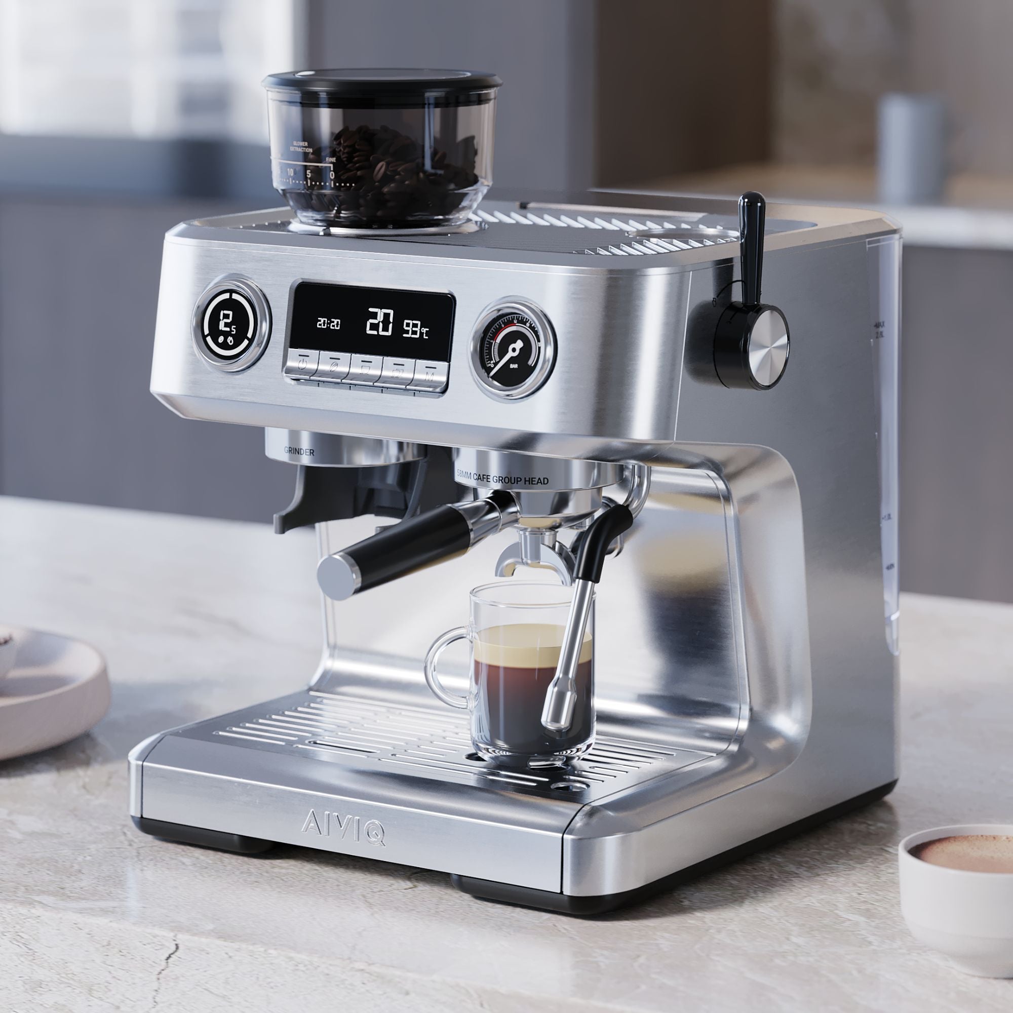 Aspire Advanced - Espressomaschine mit Kaffeemühle