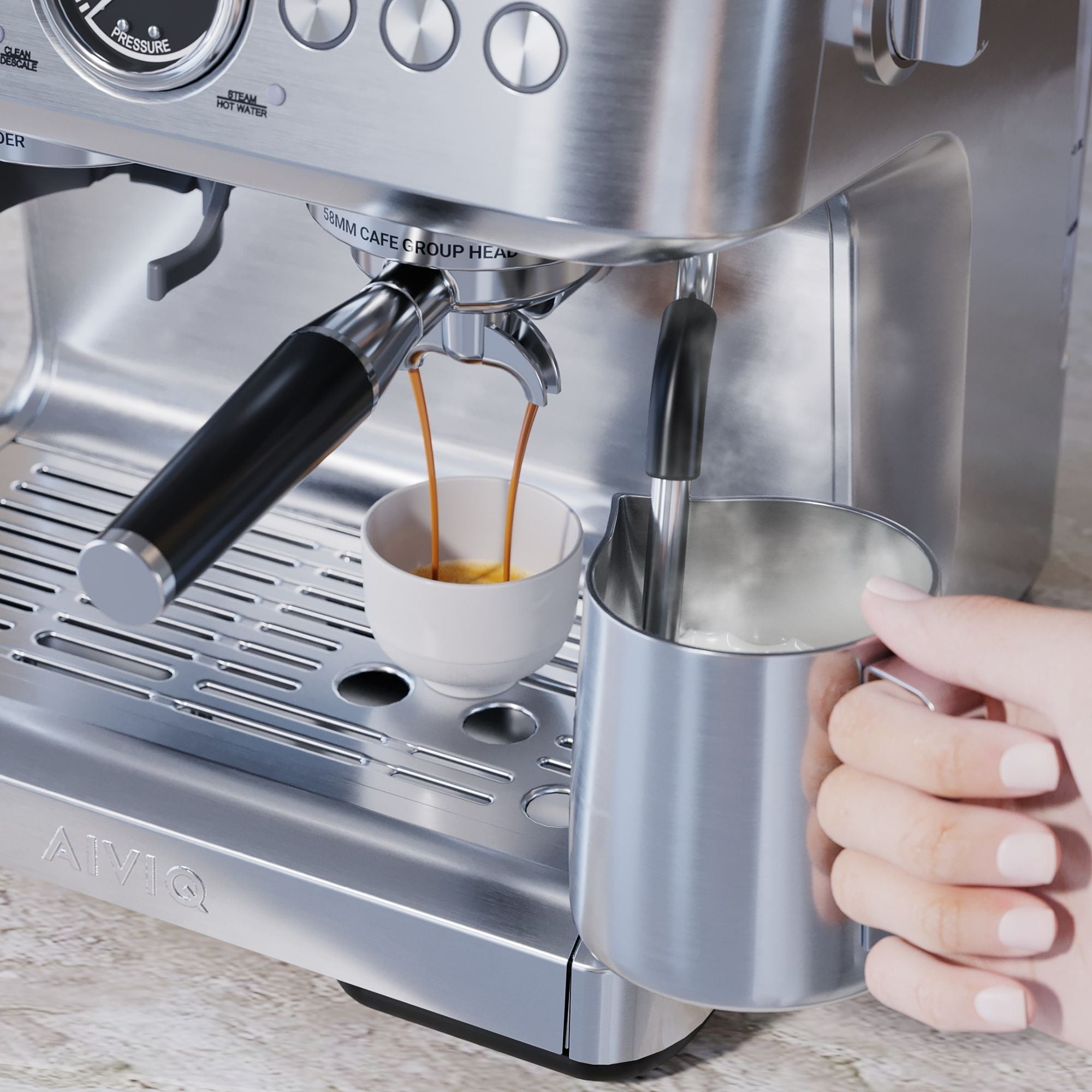 Aspire Brew - Espressomaschine mit Kaffeemühle