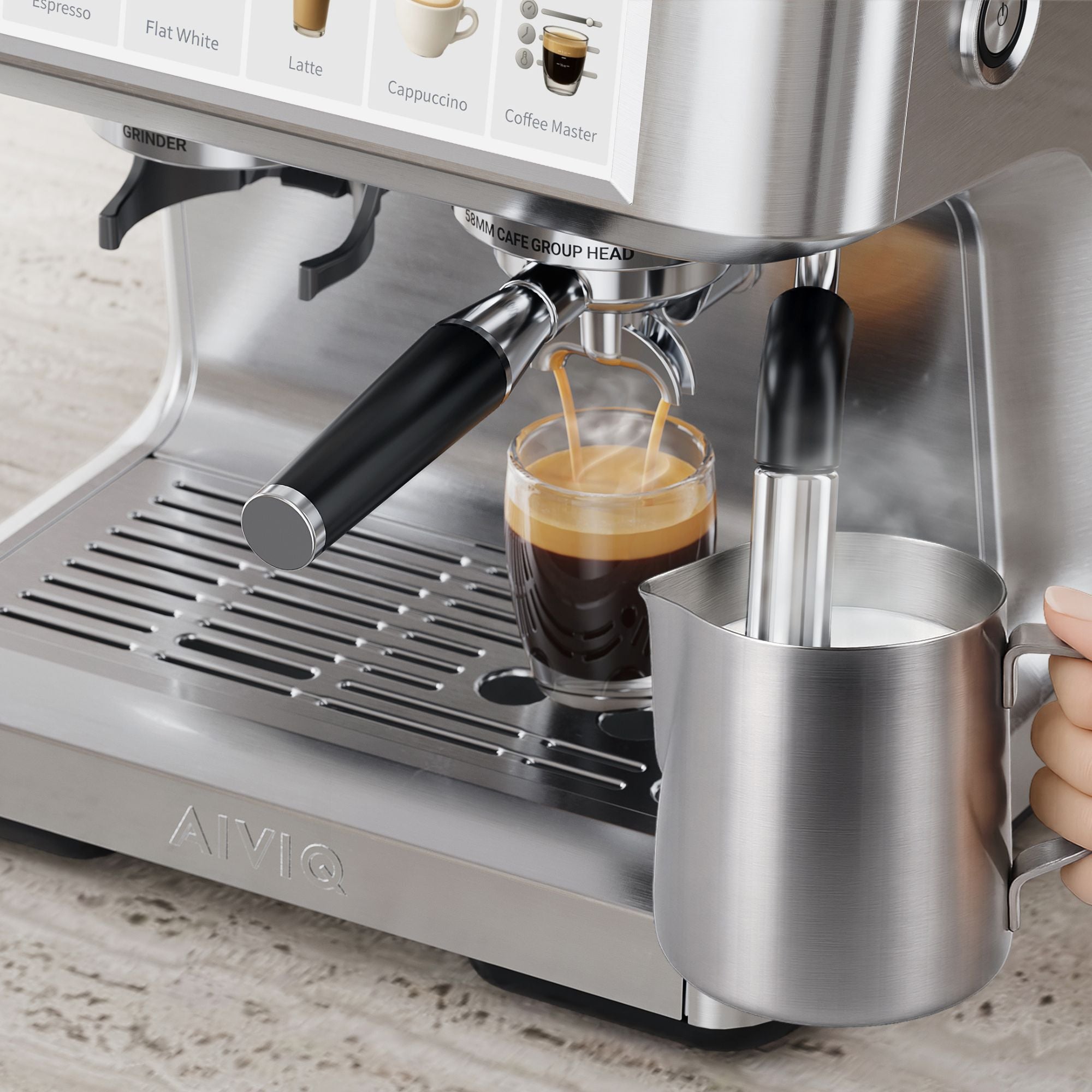 Aspire Expert - Espressomaschine mit Kaffeemühle