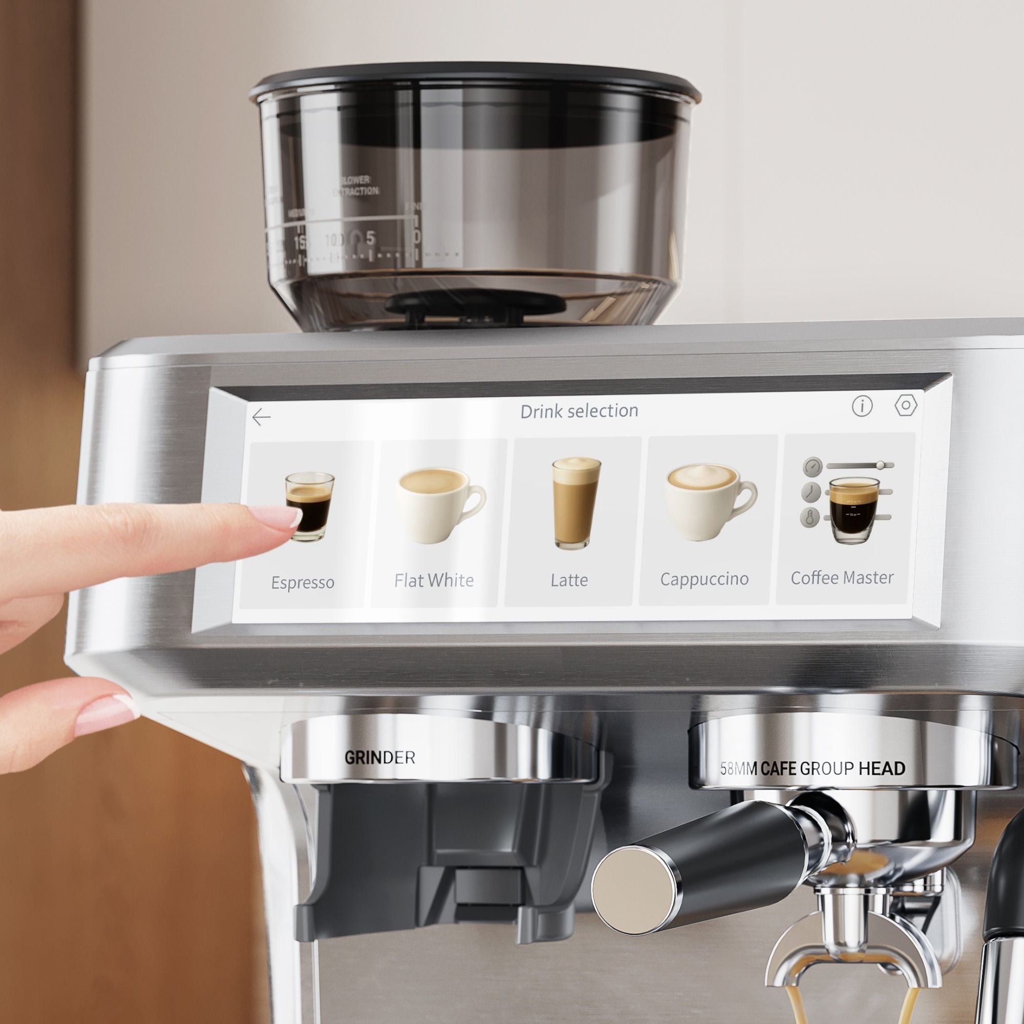 Aspire Expert - Espressomaschine mit Kaffeemühle