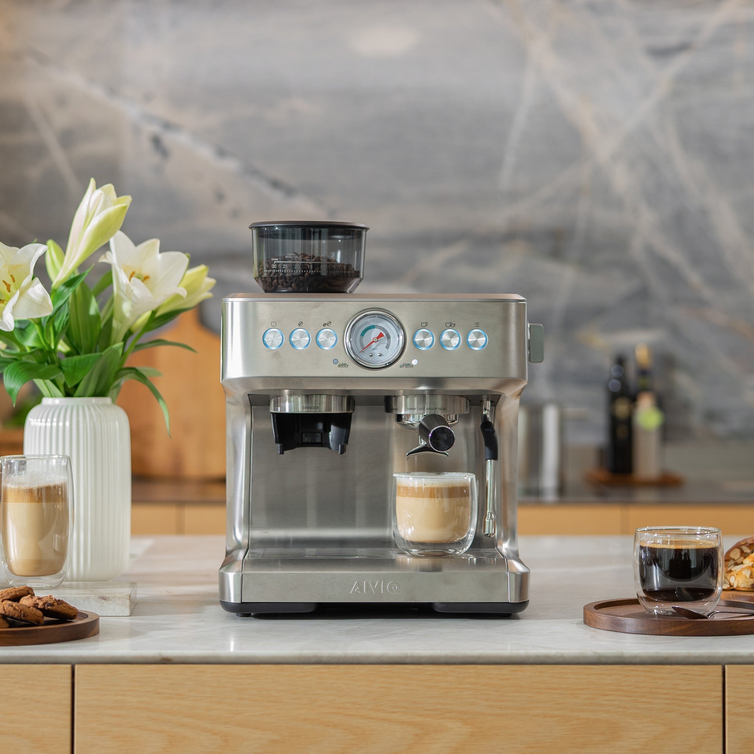 Aspire Core - Espressomaschine mit Kaffeemühle