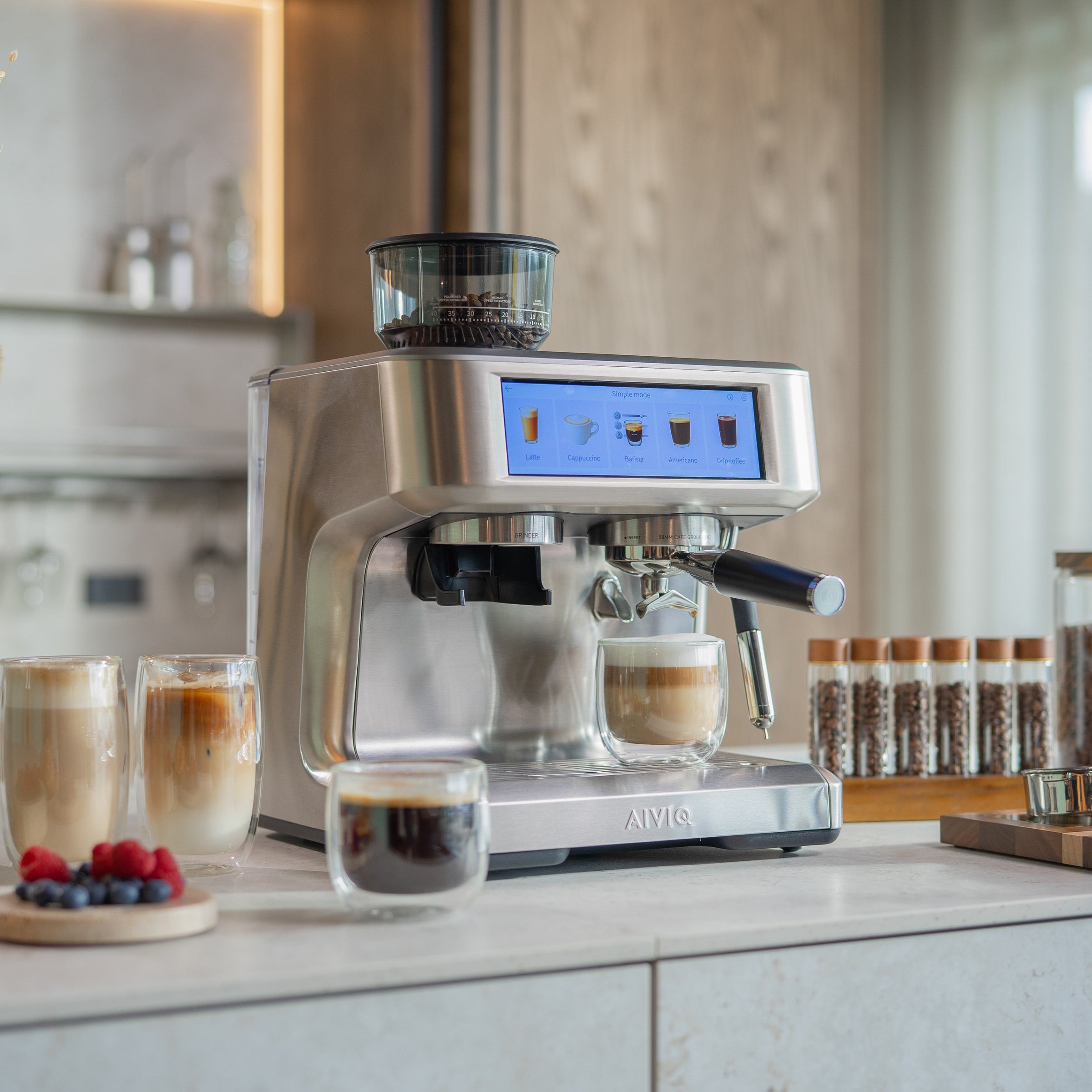 Aspire Expert - Espressomaschine mit Kaffeemühle