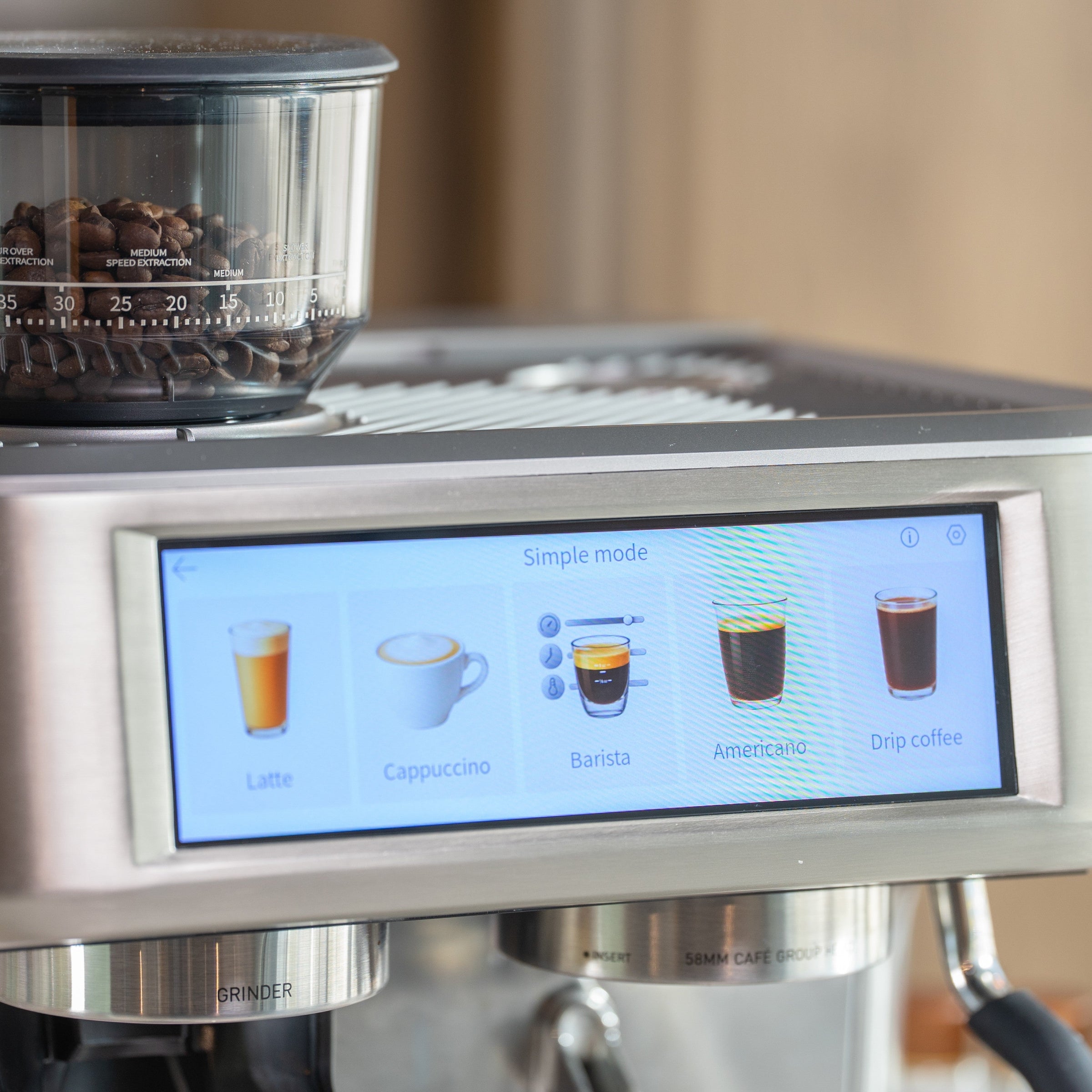 Aspire Expert - Espressomaschine mit Kaffeemühle