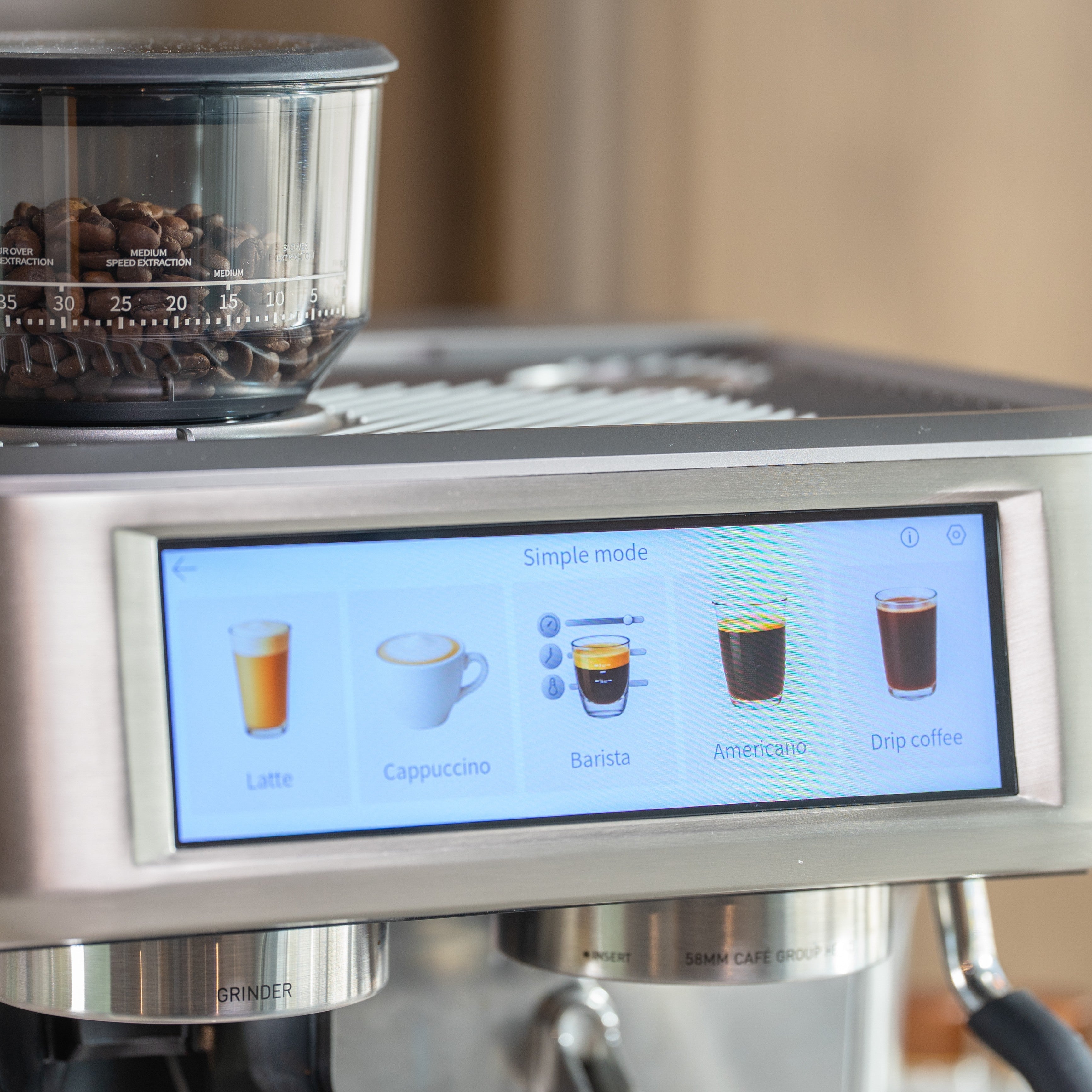 Aspire Expert - Espressomaschine mit Kaffeemühle
