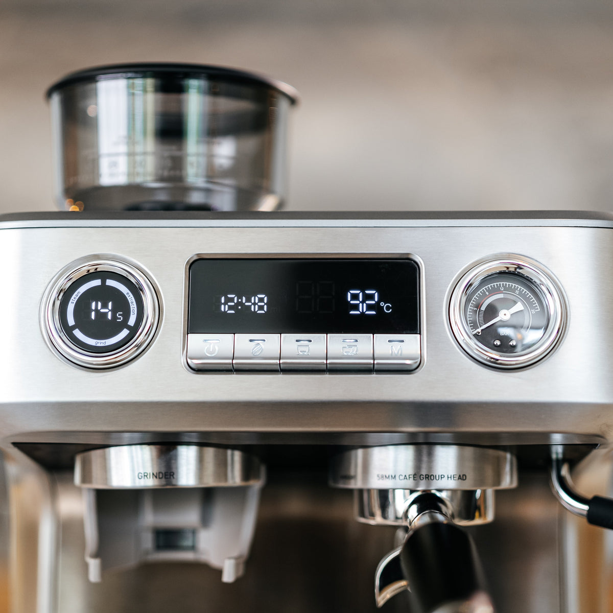 Aspire Advanced - Espressomaschine mit Kaffeemühle