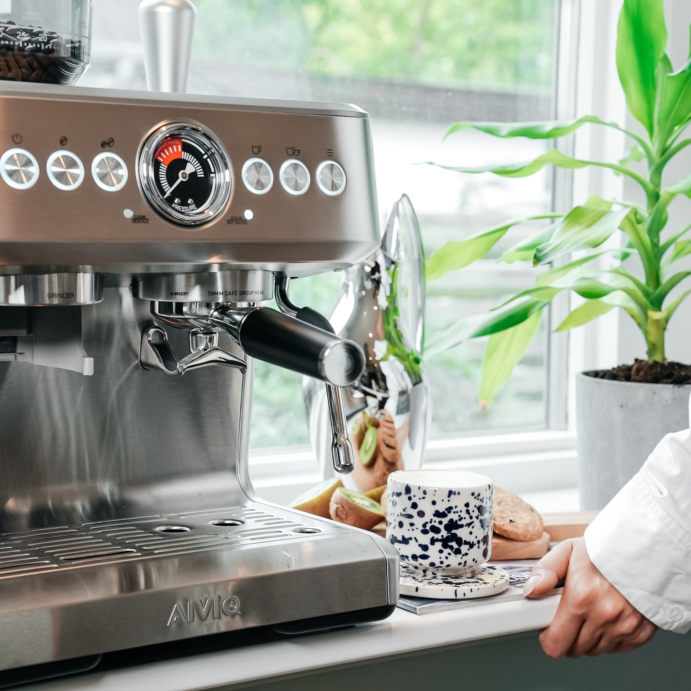 Aspire Brew - Espressomaschine mit Kaffeemühle