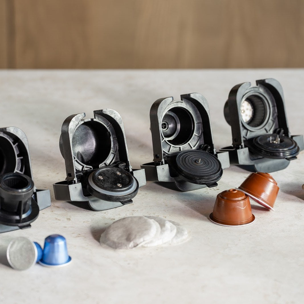 MultiBrew Pro: dieselben Kapseln: vier Adapter