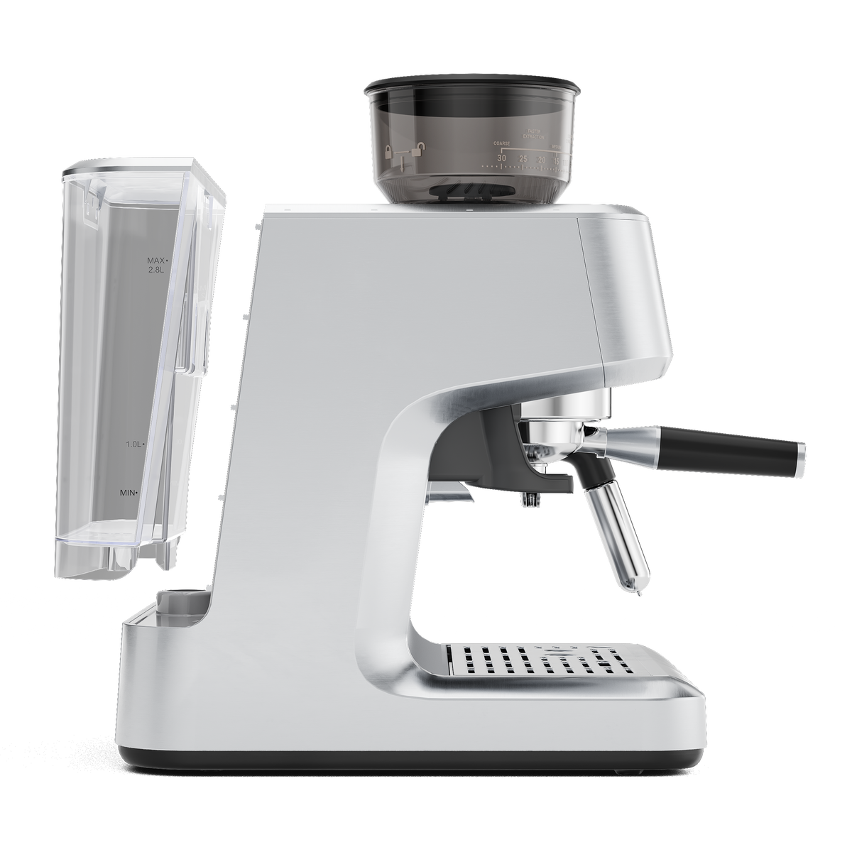 Aspire Expert von der Seite mit Maßen