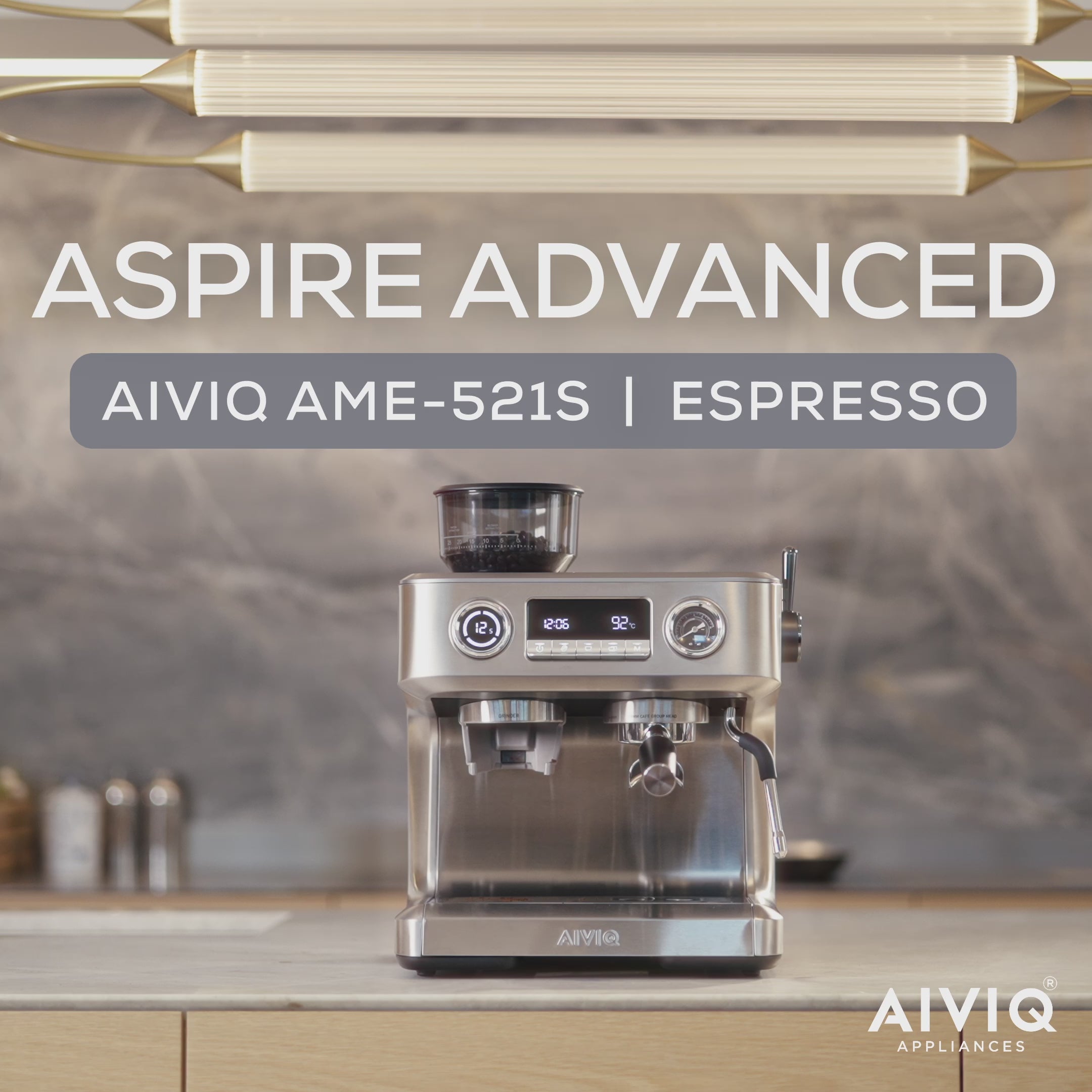 Aspire Advanced - Espressomaschine mit Kaffeemühle