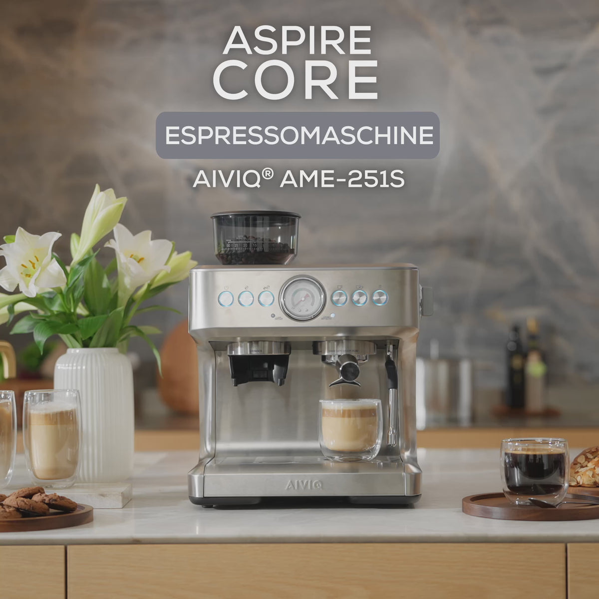 Aspire Core - Espressomaschine mit Kaffeemühle