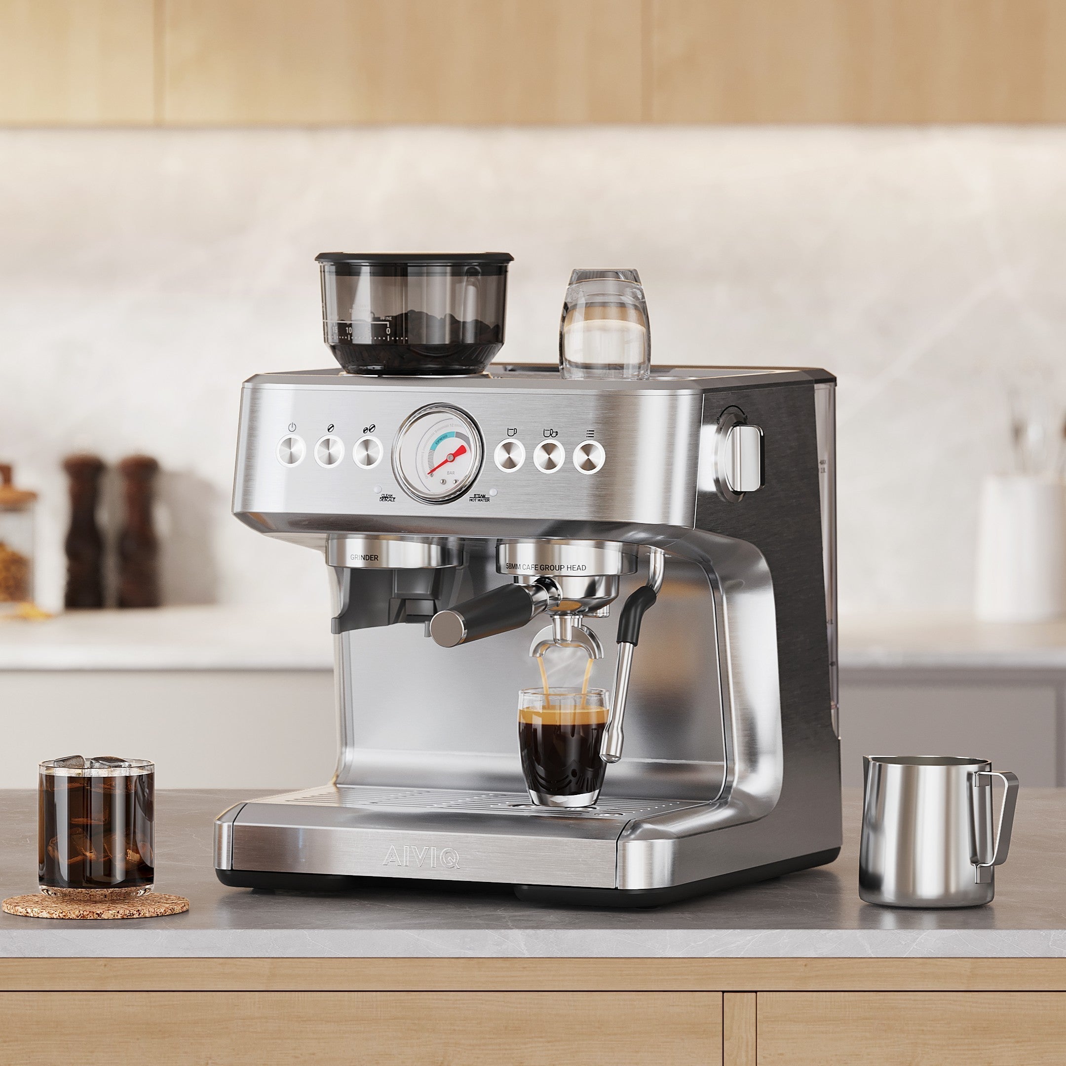 Aspire Core - Espressomaschine mit Kaffeemühle