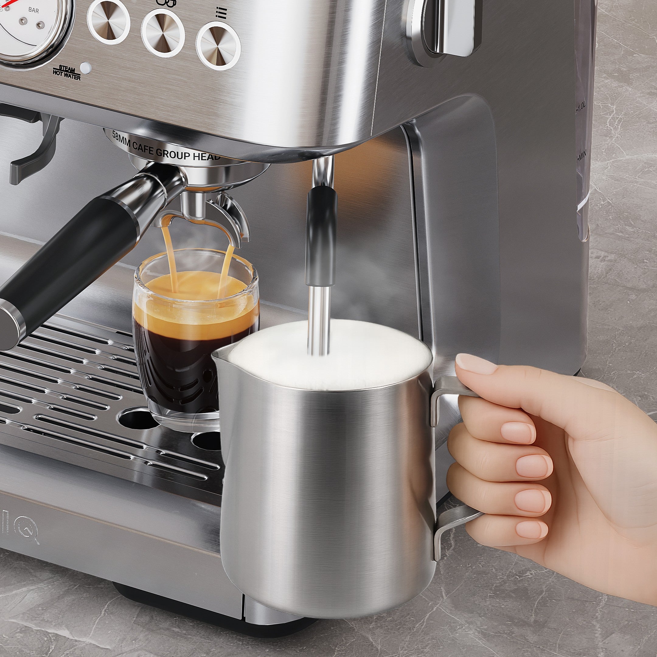 Aspire Core - Espressomaschine mit Kaffeemühle
